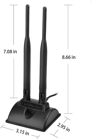 Eightwood 2.4GHz 5GHz Dual Band WiFi Antenna Kit for M.2 NGFF WiFi Card in Kuwait