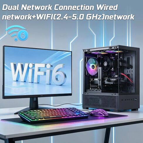 GPVHOSO Gaming PC Desktop, Intel Core i7 4th Gen, GTX 1050 Ti 4GB in Kuwait