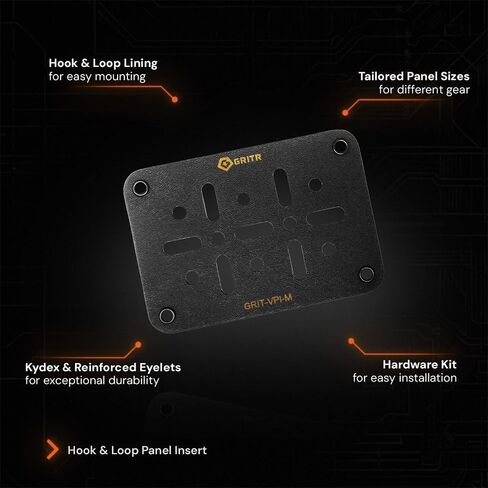 GRITR Kydex Hook & Loop Multi-Size Panel Package for Holsters, EDC Organizers for Military Gear & Tactical Equipment, Rigid Hook and Loop Panel Backpack Inserts in Saudi Arabia