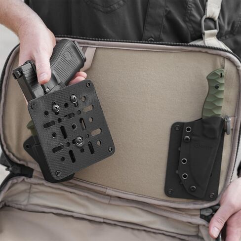 GRITR Kydex Hook & Loop Multi-Size Panel Package for Holsters, EDC Organizers for Military Gear & Tactical Equipment, Rigid Hook and Loop Panel Backpack Inserts in Saudi Arabia