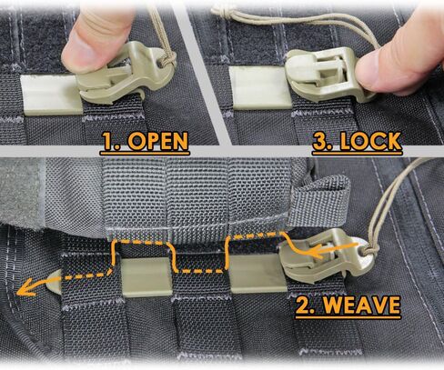VANQUEST 5" MOLLE Sticks (4 Pack) (Wolf Gray) in Kuwait