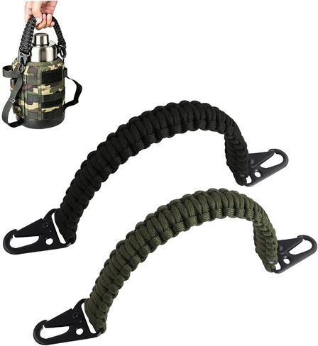 Anjiucc Paracord Handle Replacement for Bags, Molle Water Bottle Holder Strap, Tactical Backpack Sling Carry Accessory in Saudi Arabia