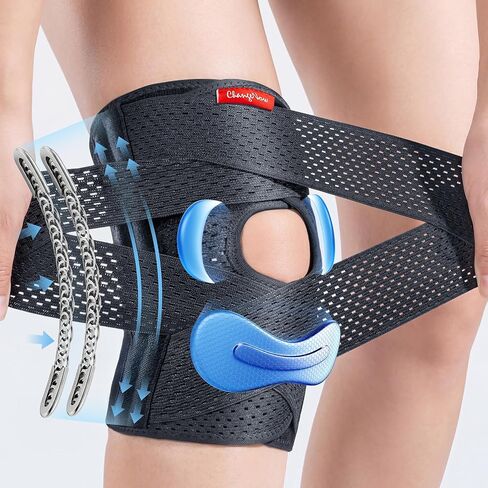 Meniscus Knee Brace for Women and Men, Knee Support with Side Stabilizers-M in Kuwait