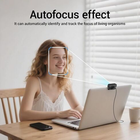 Diccik 2K Full HD Webcam for PC Laptop, K1 with Noise Cancelling Mic, Auto Light Correction & Wide Angle, Plug & Play USB Computer Camera for Desktop, Streaming, Video Calling, Mac/Windows in Kuwait