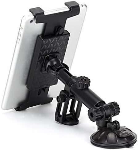 Premium Car Mount Dash Tablet Holder Swivel Cradle Dashboard Dock Strong Suction for US Cellular Samsung Galaxy Tab 7 SCH-I800 - US Cellular Samsung Galaxy Tab S 10.5 - Verizon iPad Air in Kuwait