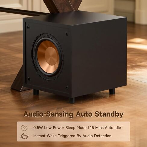 BESTISAN 6.5" Powered Subwoofer 100W Peak, Class-D DSP, 35Hz Deep Bass in Saudi Arabia