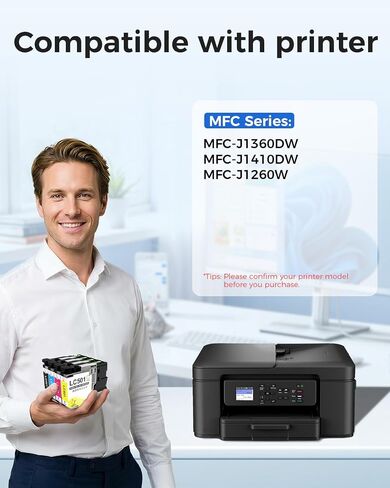 LC501 Ink Cartridges for Brother Printer MFC-J1360DW MFC-J1410DW in Kuwait