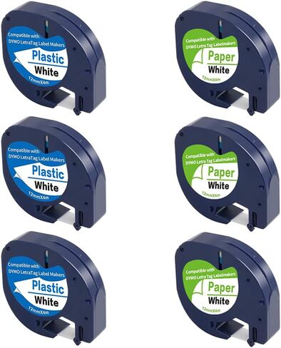 91331 White Plastic Label Tapes Replace for DYMO LetraTag Label Maker in Kuwait