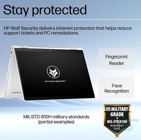HP EliteBook x360 1040 G11 14" 2-in-1 Touchscreen Business AI PC Laptop, 32GB DDR5 RAM, Intel 16-Core Ultra 7 155H, 2.8K QHD OLED, IR Webcam, Pen, IST Computer Customized 512GB/1TB/2TB SSD, Win 11 Pro in Kuwait