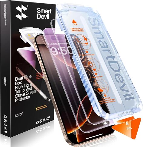 SMARTDEVIL 2 Pack for iPhone 16 Pro Max Screen Protector, Anti-Blue Light in Saudi Arabia