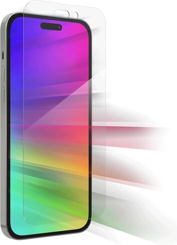 ZAGG InvisibleShield Glass Elite VisionGuard Screen Protector for Apple iPhone 16 / 15 – Ultimate Shatter, Impact and Scratch Resistance, Blue-Light Protection, Anti-Fingerprint Technology, Easy to Install in Kuwait