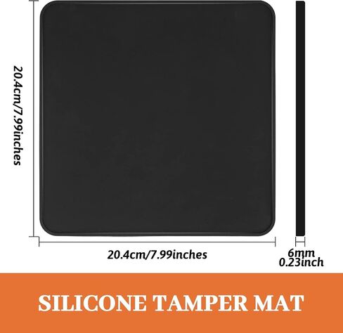 Coffee Tamper Mat for Portafilter - Silicone Tamping Pad -Espresso Machine Accessories (Black) in Saudi Arabia