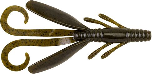 Berkley Powerbait Power Hawg Fishing Bait, 4", 8Count, Green Pumpkin, Power Hawg in Kuwait