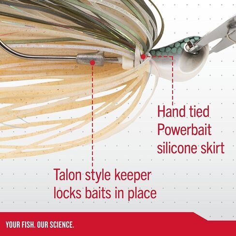 Berkley Slobberknocker and Power Stinger Kit, Green Pumpkin, 1/2 oz., Innovative Design Drives Consistent Vibration Through Entire Trailer, Jig and Swimbait for Bass Fishing, Fusion19 Hook in Kuwait
