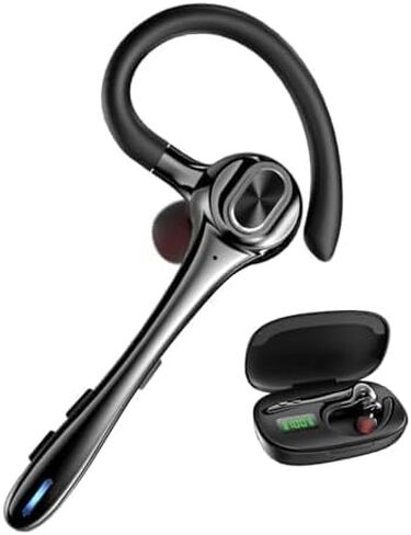 Bluetooth Headset Wireless Earpiece Single Ear Earphones for iOS Android in Saudi Arabia