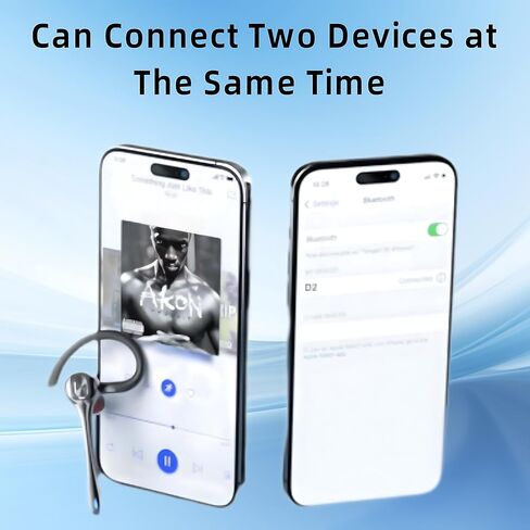 Bluetooth Headset Wireless Earpiece Single Ear Earphones for iOS Android in Saudi Arabia