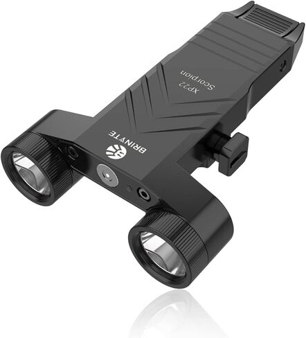 Brinyte XP22 MK3 Dual-Head Tactical Flashlight, with Green Laser, Black in Kuwait