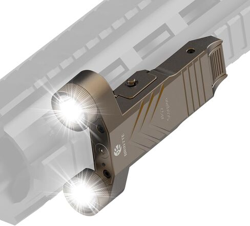 Brinyte XP22 MK3 Dual-Head Tactical Flashlight, with Green Laser, Black in Kuwait