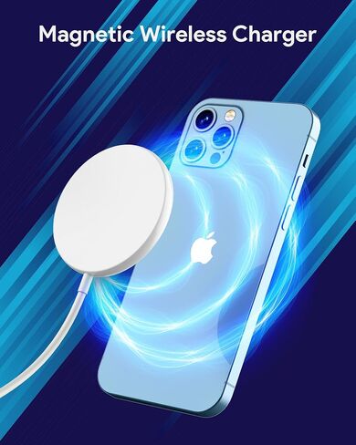 Magnetic Wireless Charger for iPhone 17 16 Wireless Charger with 20W PD USB C Charger, 2 Pack Compatible with Magsafe Charger for iPhone 17/17 Pro/17 Pro max/16/16 Pro/16 Pro max/AirPods3 in Kuwait