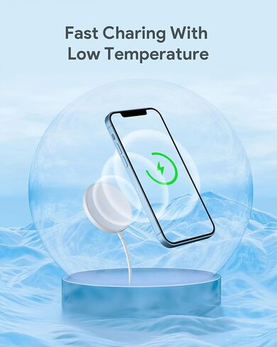 Magnetic Wireless Charger for iPhone 17 16 Wireless Charger with 20W PD USB C Charger, 2 Pack Compatible with Magsafe Charger for iPhone 17/17 Pro/17 Pro max/16/16 Pro/16 Pro max/AirPods3 in Kuwait