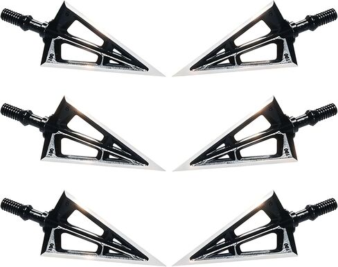 Fixed Blade Broadheads 100 Grain, 6 Pack Hunting Arrowheads in Kuwait