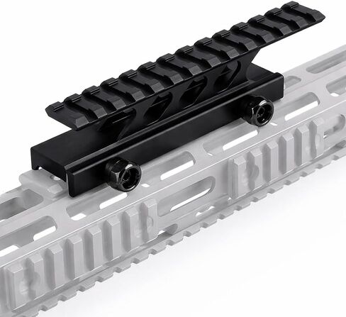 360 Tactical 1 inch High Profile Short Riser Mount Matte Black Picatinny 13 Slot for Scopes and Optics Lockdown Series Lightweight Riser Mount | High Profile 5.5 inch L / 13 Slot (High Profile Rail 2) in Kuwait