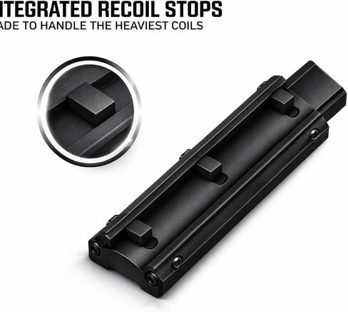 360 Tactical 1 inch High Profile Short Riser Mount Matte Black Picatinny 13 Slot for Scopes and Optics Lockdown Series Lightweight Riser Mount | High Profile 5.5 inch L / 13 Slot (High Profile Rail 2) in Kuwait