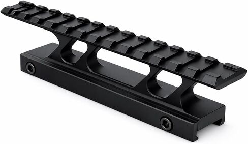 360 Tactical 1 inch High Profile Short Riser Mount Matte Black Picatinny 13 Slot for Scopes and Optics Lockdown Series Lightweight Riser Mount | High Profile 5.5 inch L / 13 Slot (High Profile Rail 2) in Kuwait