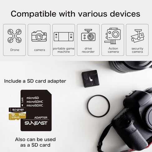 SUNEAST 128GB microSDXC Memory Card for Drones and Action Cameras in Saudi Arabia