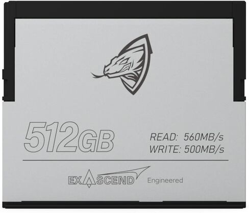 Exascend Archon CFast Card 2.0, Read 560 MB/s, Write 500 MB/s, RED Approved and Compatible with Blackmagic Design, Canon, Hasselblad and Other Cameras in Saudi Arabia