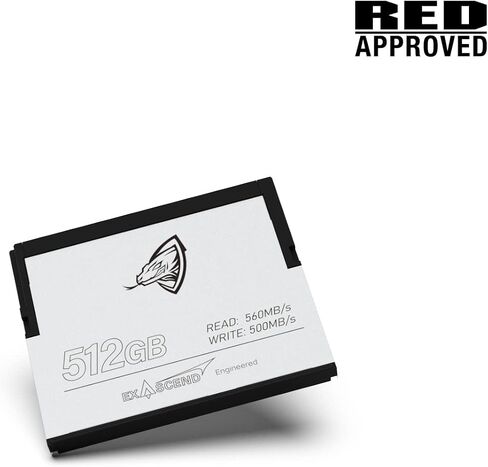 Exascend Archon CFast Card 2.0, Read 560 MB/s, Write 500 MB/s, RED Approved and Compatible with Blackmagic Design, Canon, Hasselblad and Other Cameras in Saudi Arabia