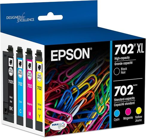 Epson 702 Genuine Ink Cartridge XL Black and Standard Color Combo Pack in Kuwait