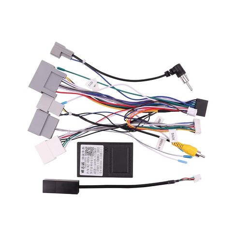 16PIN Car Radio Wire Harness with Canbus Adapter for 2015-2016 Honda CRV 2.4L, 2014-2015 Civic Support Steering Wheel Controls, Factory Backup Camera for Aftermarket Android Stereo Head Unit in Kuwait
