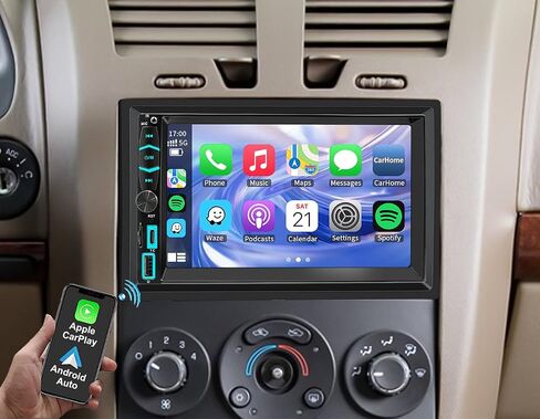 Car Radio Stereo Wireless Carplay Android Auto Navi for Chevy Malibu Cobalt HHR 2004-2012/ Pontiac G5 G6 2005-2010 No Factory AMP in Saudi Arabia