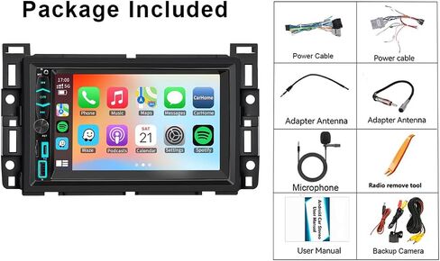 Car Radio Stereo Wireless Carplay Android Auto Navi for Chevy Malibu Cobalt HHR 2004-2012/ Pontiac G5 G6 2005-2010 No Factory AMP in Saudi Arabia
