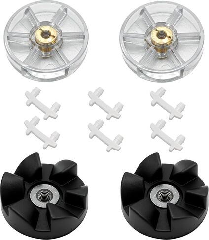 Motor Top Base Gear and Rubber Bushing Gear Set including Shock Pad Fit Replacement Part for NutriBullet 600W Pro 900W(Set of 2) in Kuwait