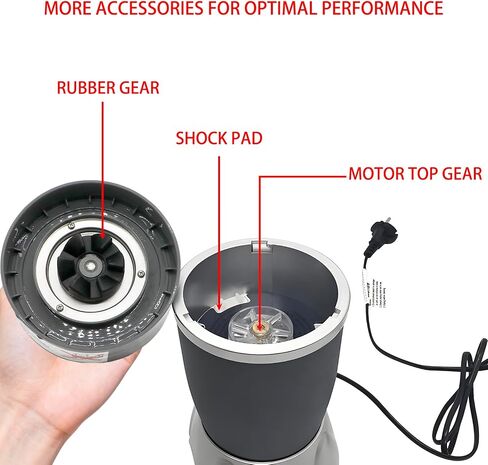 Motor Top Base Gear and Rubber Bushing Gear Set including Shock Pad Fit Replacement Part for NutriBullet 600W Pro 900W(Set of 2) in Kuwait