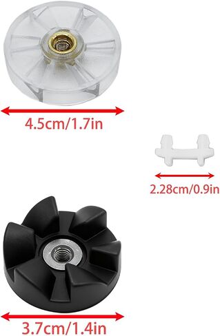 Motor Top Base Gear and Rubber Bushing Gear Set including Shock Pad Fit Replacement Part for NutriBullet 600W Pro 900W(Set of 2) in Kuwait