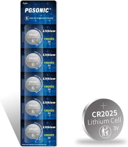 PGSONIC CR2025 3V Lithium Battery (5pcs) in Kuwait