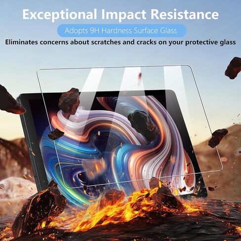 3 Pack Screen Protector Compatible with Evermyth Tablet 10 Inch, Tempered Glass 9H Hardness HD Clear Anti-Scratch in Kuwait