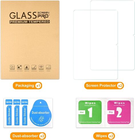 RSAquar 2 Pack Screen Protector for T-Mobile REVVL Tab 2 Tablet 10.1 Inch, Anti-Glare Matte Tempered Glass for REVVL Tab 2 (Model: 9185W, 2025 Release) Friendly in Saudi Arabia