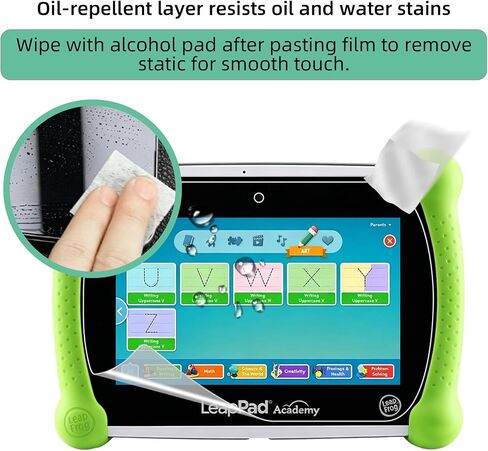 4-Pack Plastic Screen Protector Compatible for LeapFrog LeapPad Academy 7 inch Anti-Scratch – HD Clear PET Film, Bubble-Free, Easy Install, Case Friendly in Kuwait