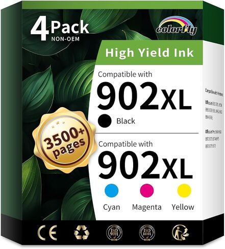 colorfly 902XL Ink Cartridges Combo Pack Replacement for HP902XL (4-Pack) in Saudi Arabia