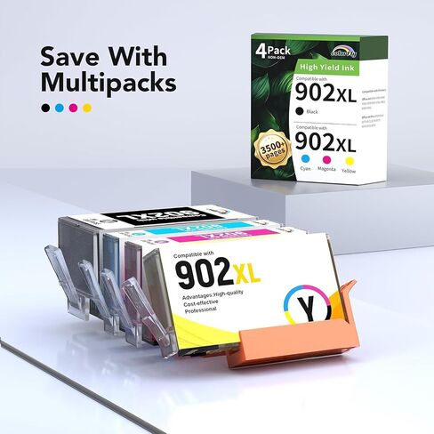 colorfly 902XL Ink Cartridges Combo Pack Replacement for HP902XL (4-Pack) in Saudi Arabia