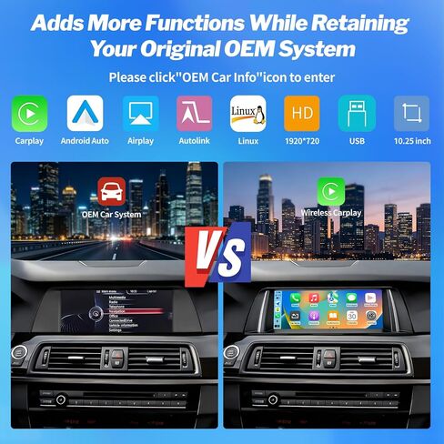 Wireless CarPlay Andriod Auto Touchscreen for BMW 5Series F10 F11 2012-2016 in Saudi Arabia