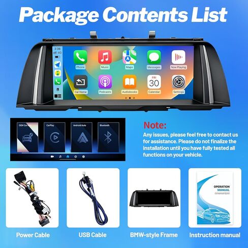 Wireless CarPlay Andriod Auto Touchscreen for BMW 5Series F10 F11 2012-2016 in Saudi Arabia