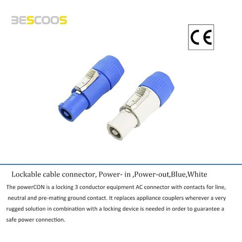 14AWG 3 Core Blue and White Head Display Screen Light Power Cable for LED Displays and Lighting Speaker Systems (25 Feet) in Kuwait