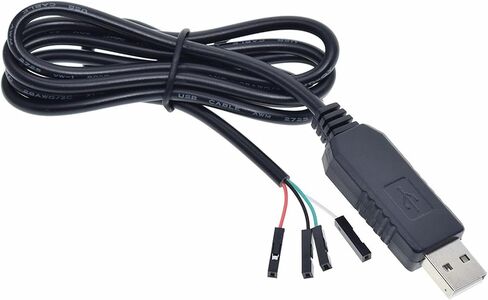 USB to RS232 Adapter Cable CH340G Chipset Converter Line Debugging Cord for Router Firmware Flashing Microcontroller SCM ARM Communication 1m Black in Kuwait