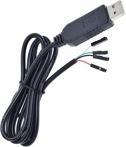 USB to RS232 Adapter Cable CH340G Chipset Converter Line Debugging Cord for Router Firmware Flashing Microcontroller SCM ARM Communication 1m Black in Kuwait