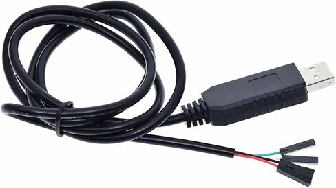USB to RS232 Adapter Cable CH340G Chipset Converter Line Debugging Cord for Router Firmware Flashing Microcontroller SCM ARM Communication 1m Black in Kuwait